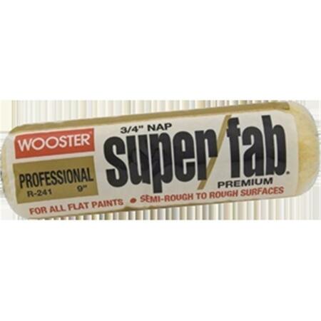 WOOSTER R241 7 in. Super Fab 0.75 in. Nap Roller Cover- Semi-Rough 71497660374